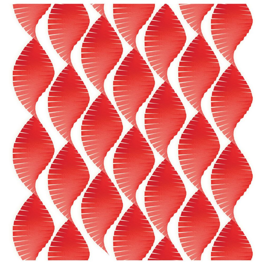 30' Apple Red Jumbo Crepe Streamer