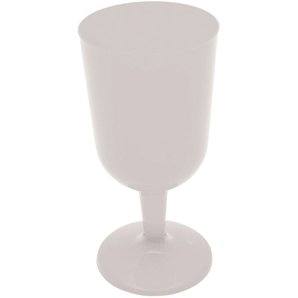 White Transparent Plastic Glasses, Wine 5 oz