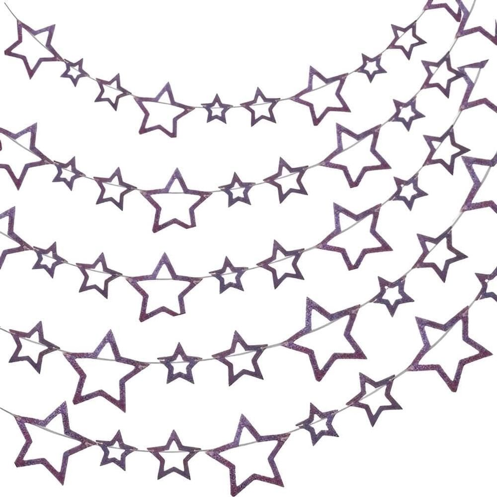 Patriotic Glitter Star Garland