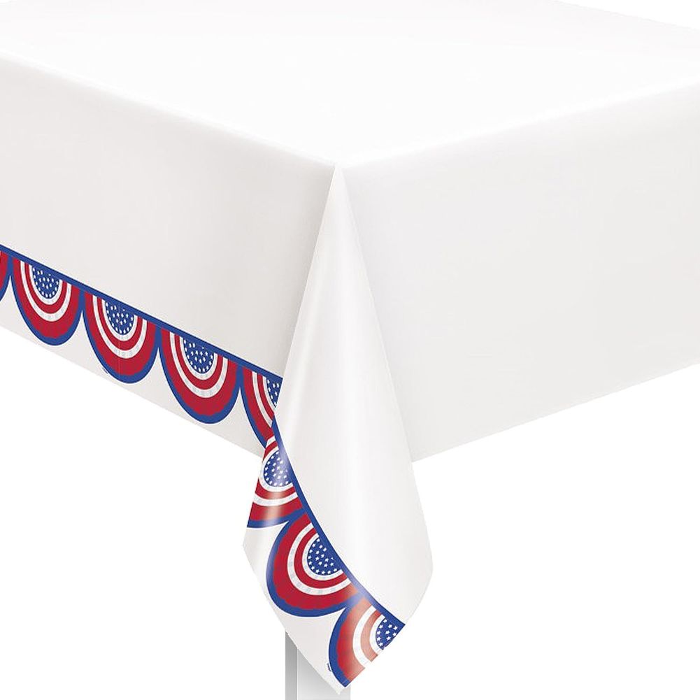 American Flag Paper Table Cover (1ct)