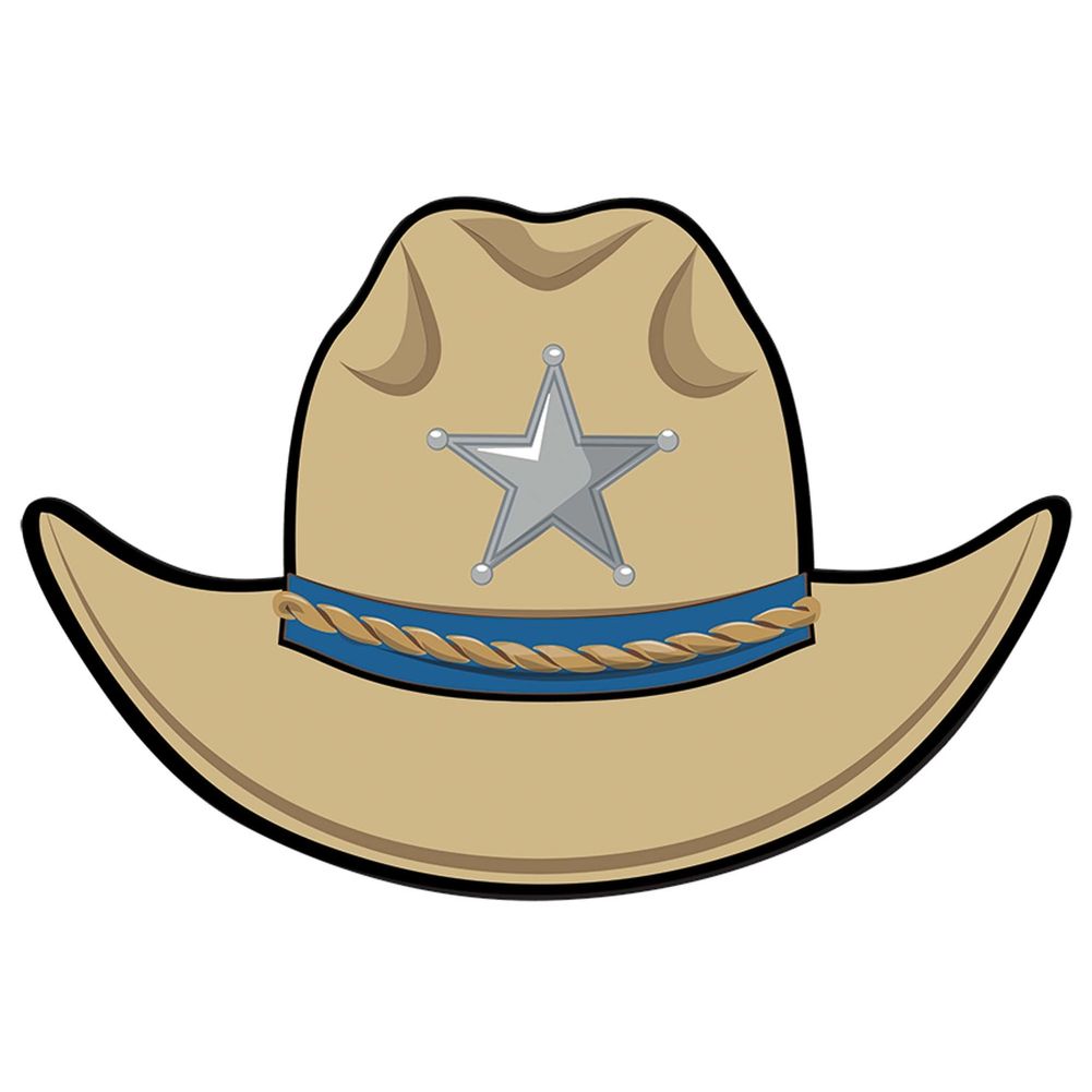 Yee-haw 8" Cowboy Hat Cutout