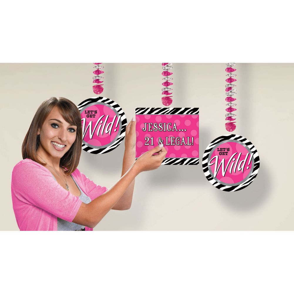 Zebra Party Personalizable Cutouts