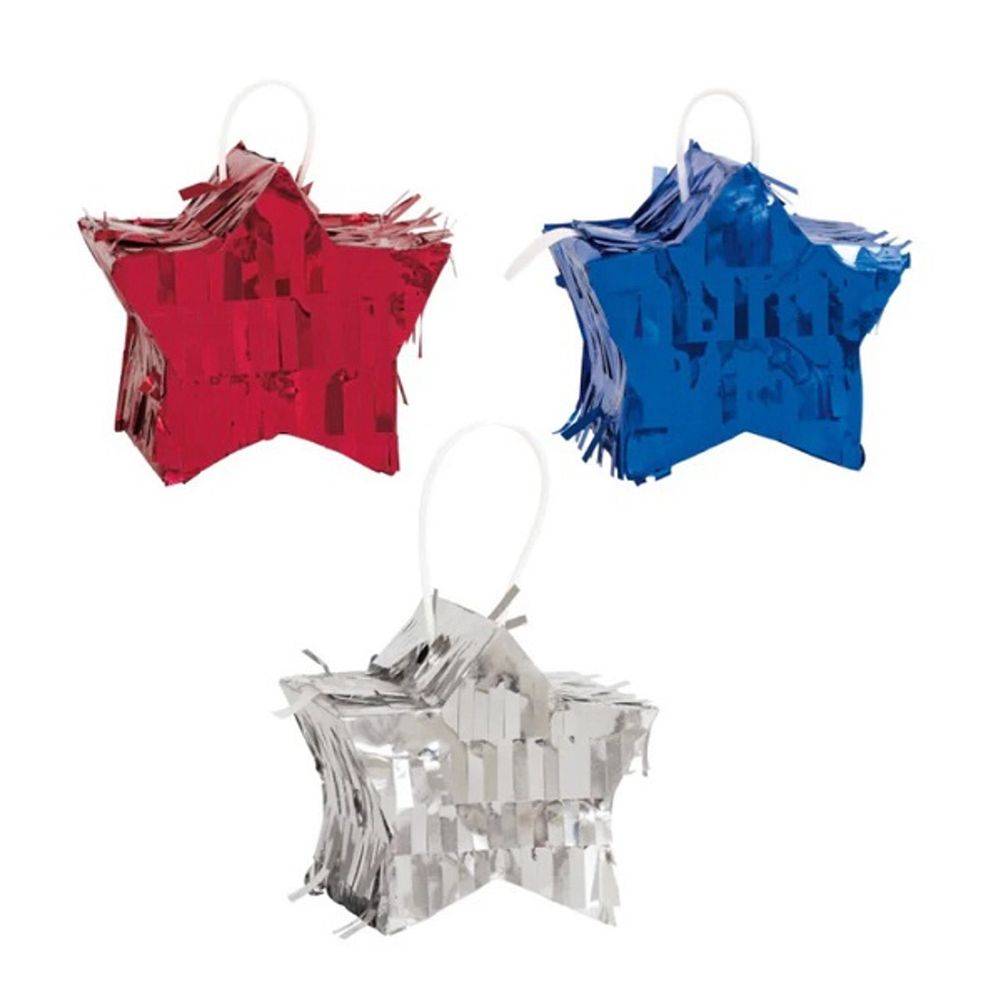 Assorted Mini Star Pinata Favor Decorations (3ct)