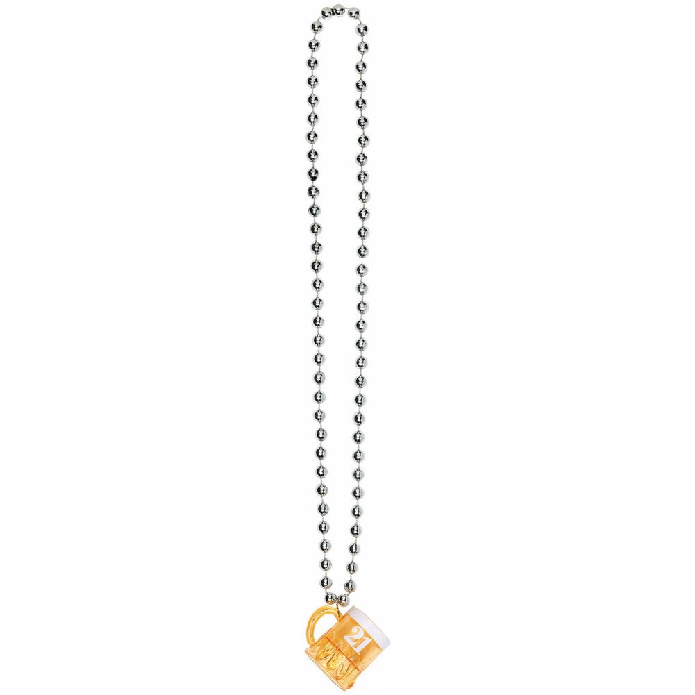 21st Birthday Beer Mug on a Chain