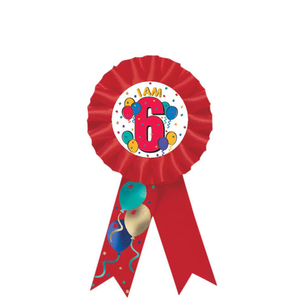 I Am 6 Award Ribbon