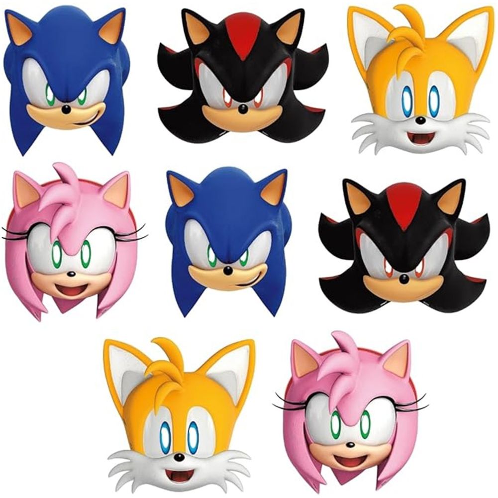 Sonic the Hedgehog Paper Masks (8ct)