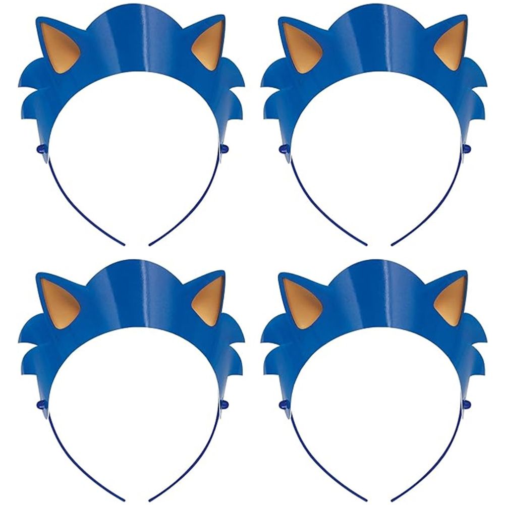 Sonic Paper Headbands (4ct)