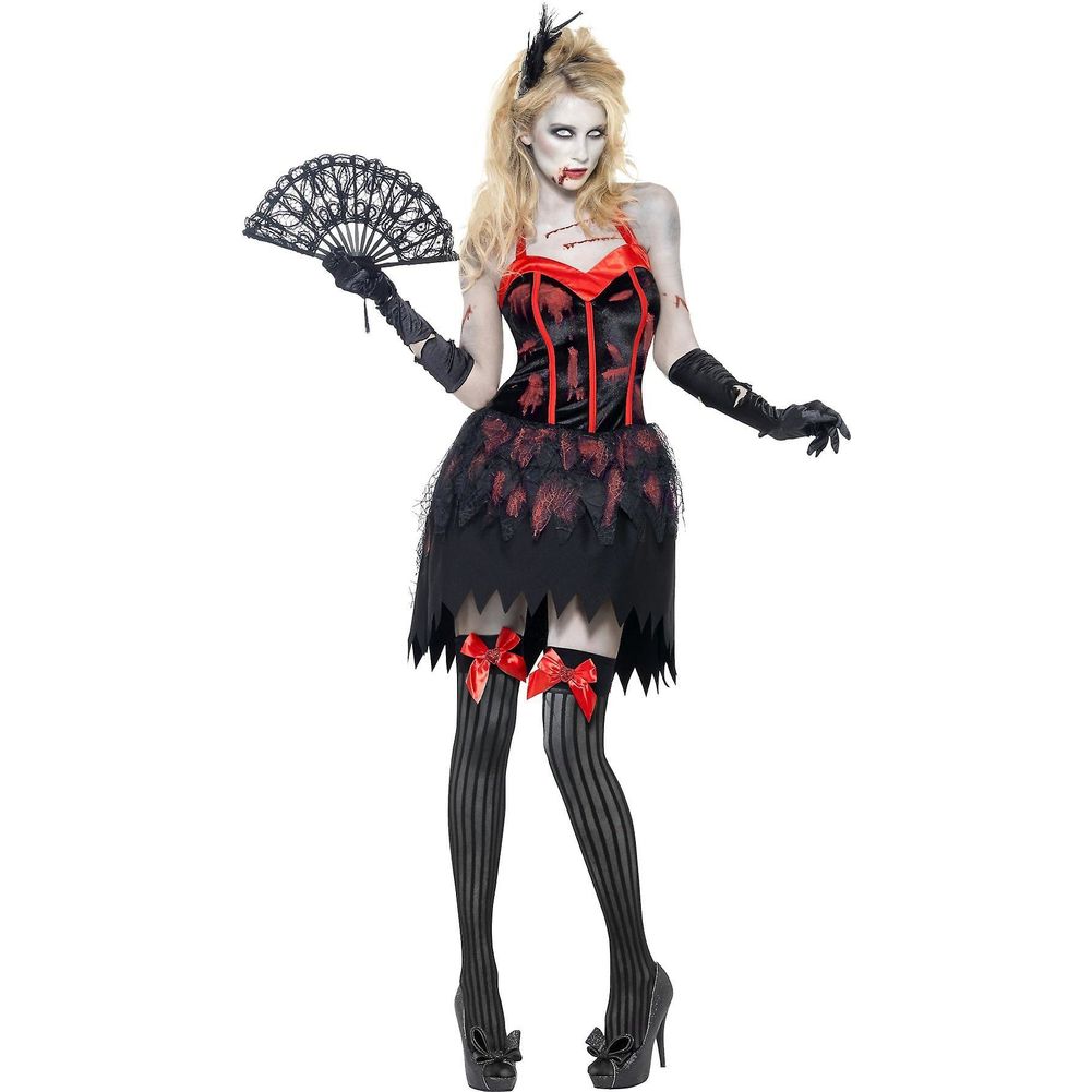 Zombie Burlesque Costume Dress with Blood