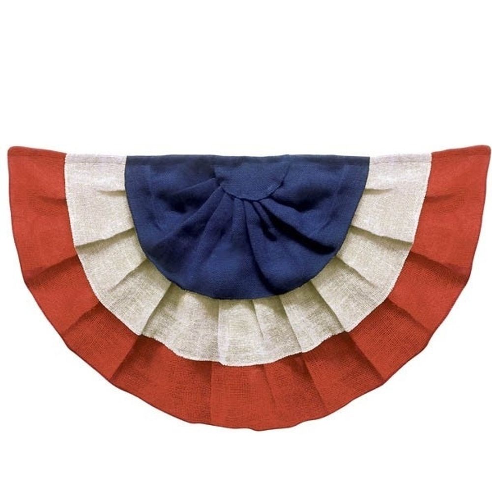 Americana Burlap Bunting 36"