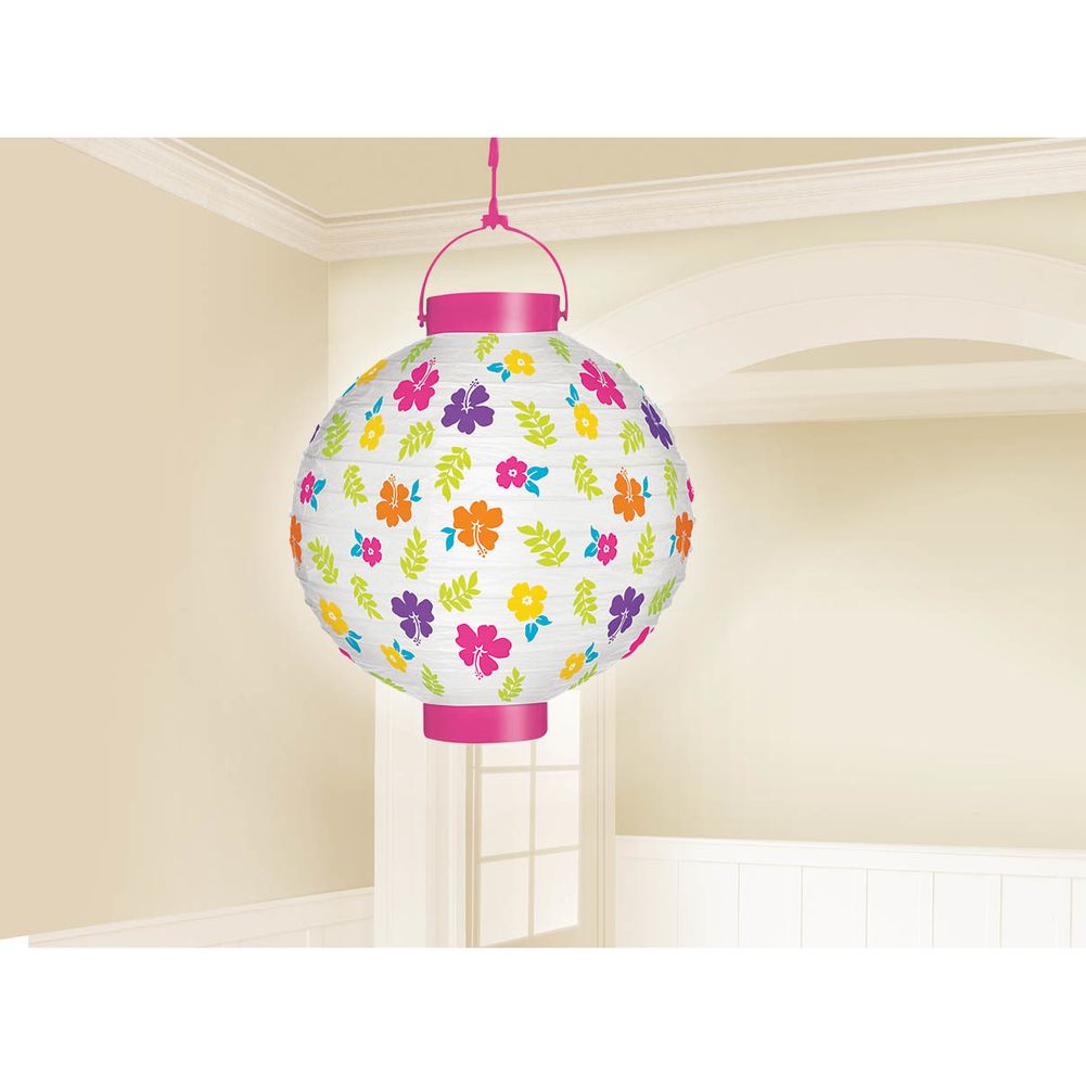Hibiscus Light Up Lantern