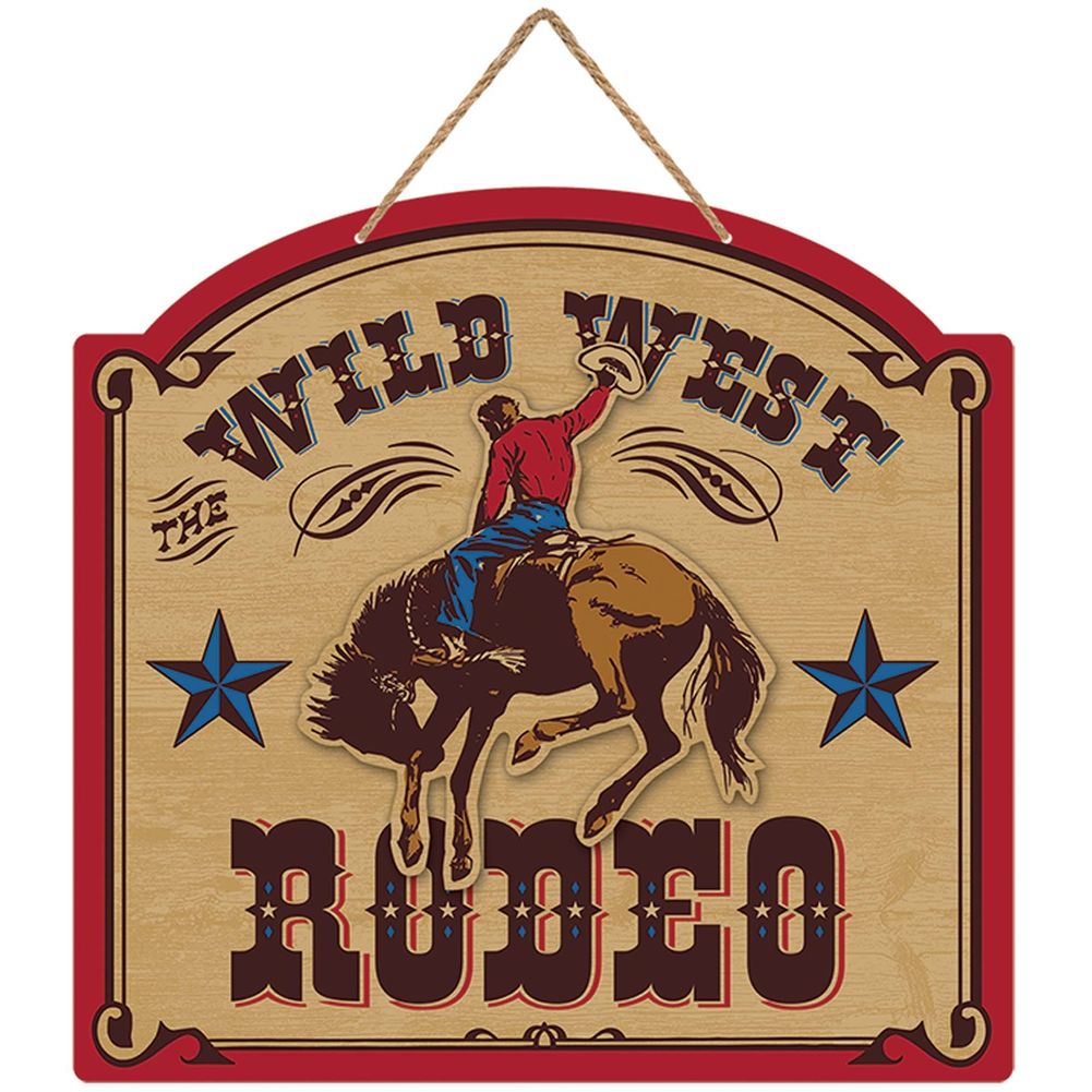 Yee-haw Wild West Rodeo Die-Cut Sign