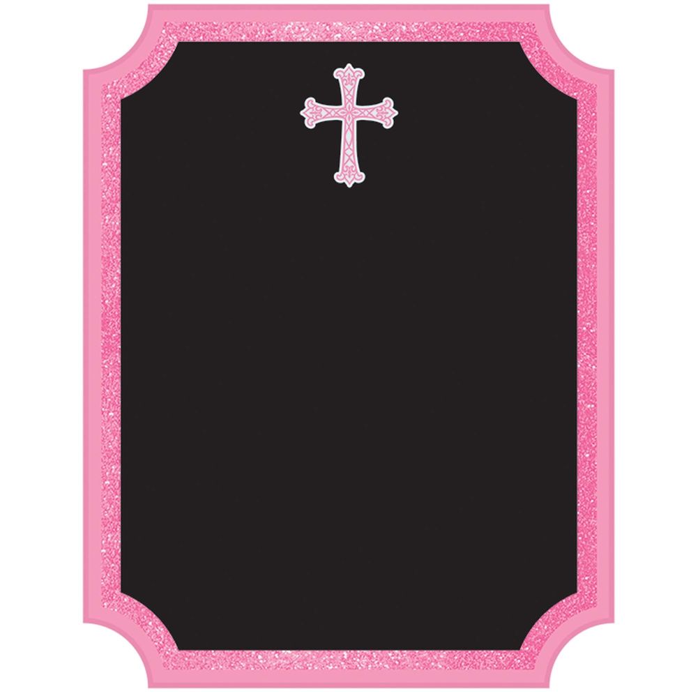 Pink Communion Chalkboard Easel Sign