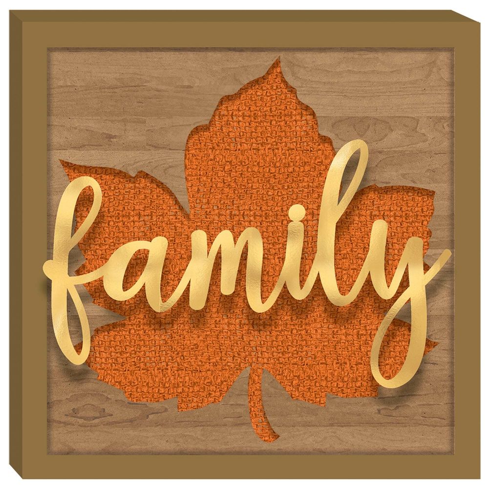 Family Die-Cut Leaf Hanging Sign (1 ct)