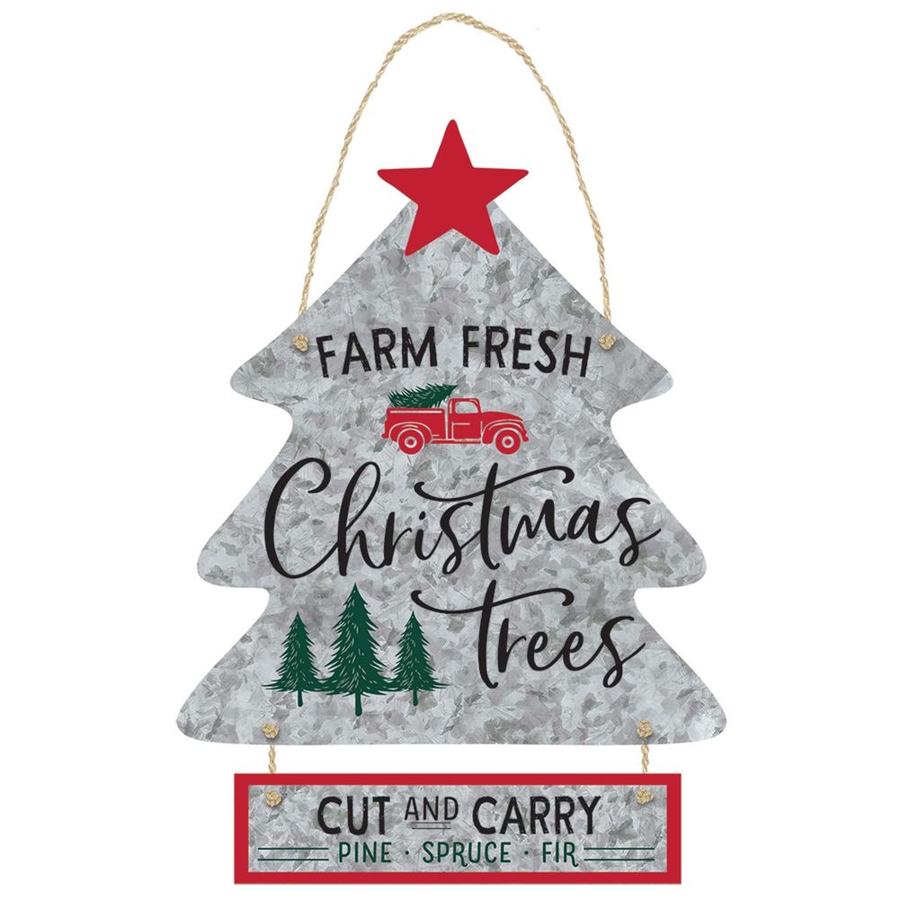 Farm Fresh Christmas Tree Sign (1 ct)