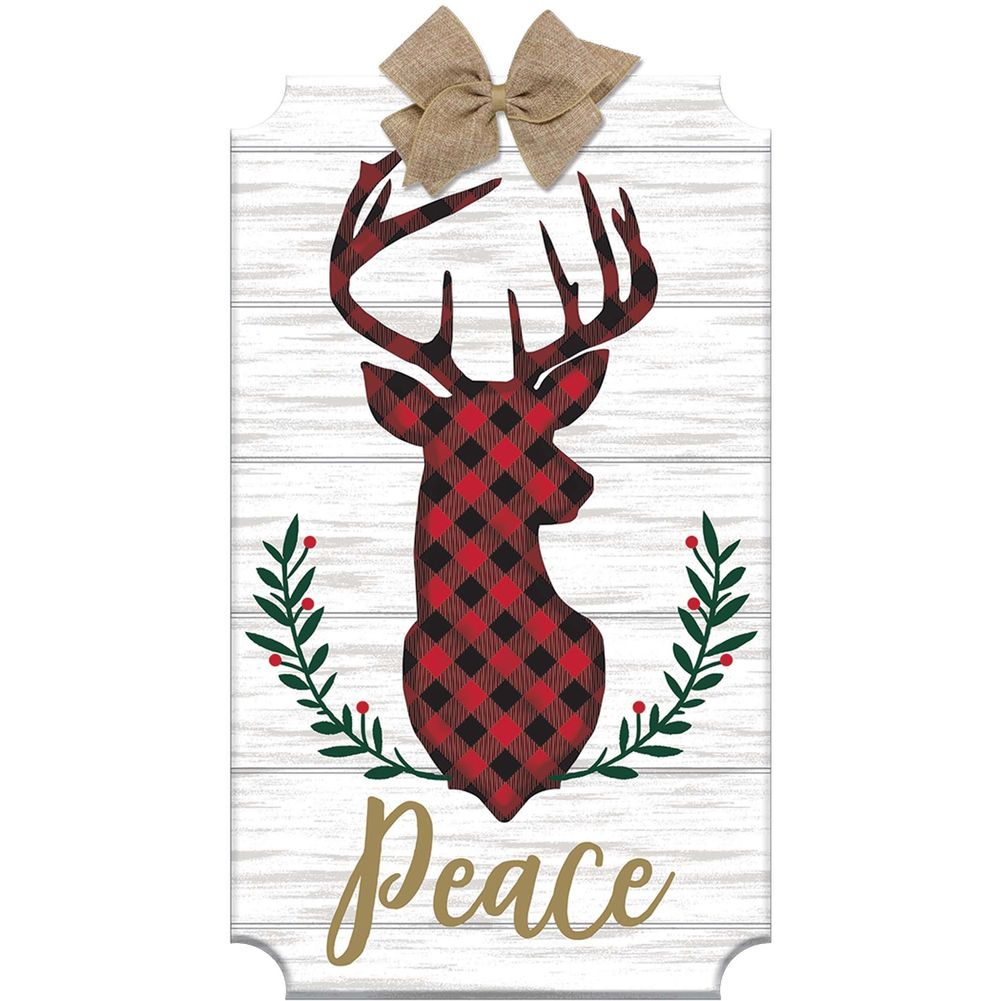 Peace Deer Head Large Easel (1 ct)