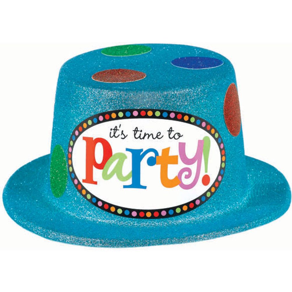 Glitter Dot Top Hat