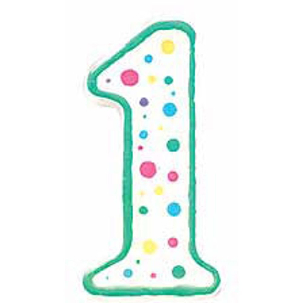 Numeral "1" Candle