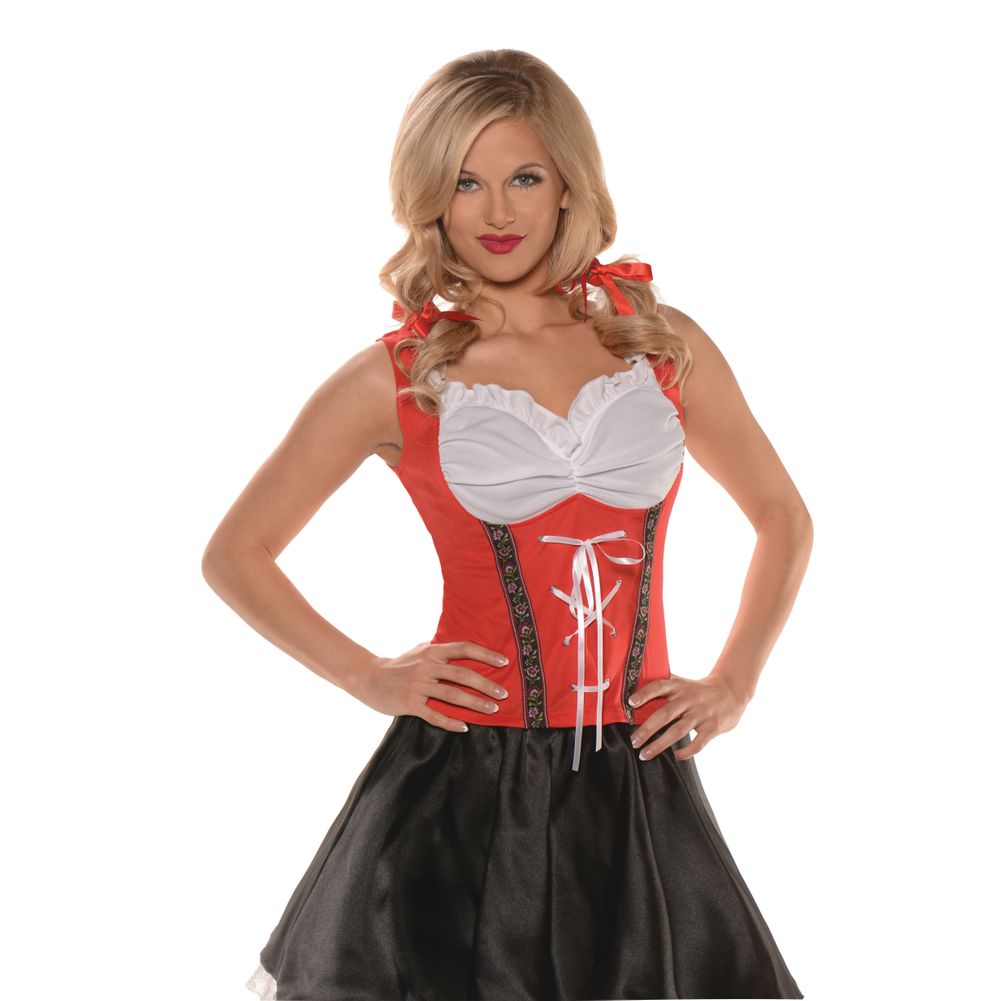Red Beer Maiden Top Womens X-Large 14-16