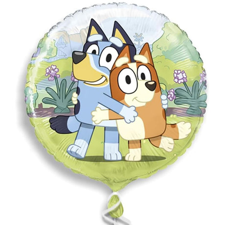 18" Bluey Foil Balloon featuring the beloved character Bluey, perfect for birthday celebrations and themed parties.