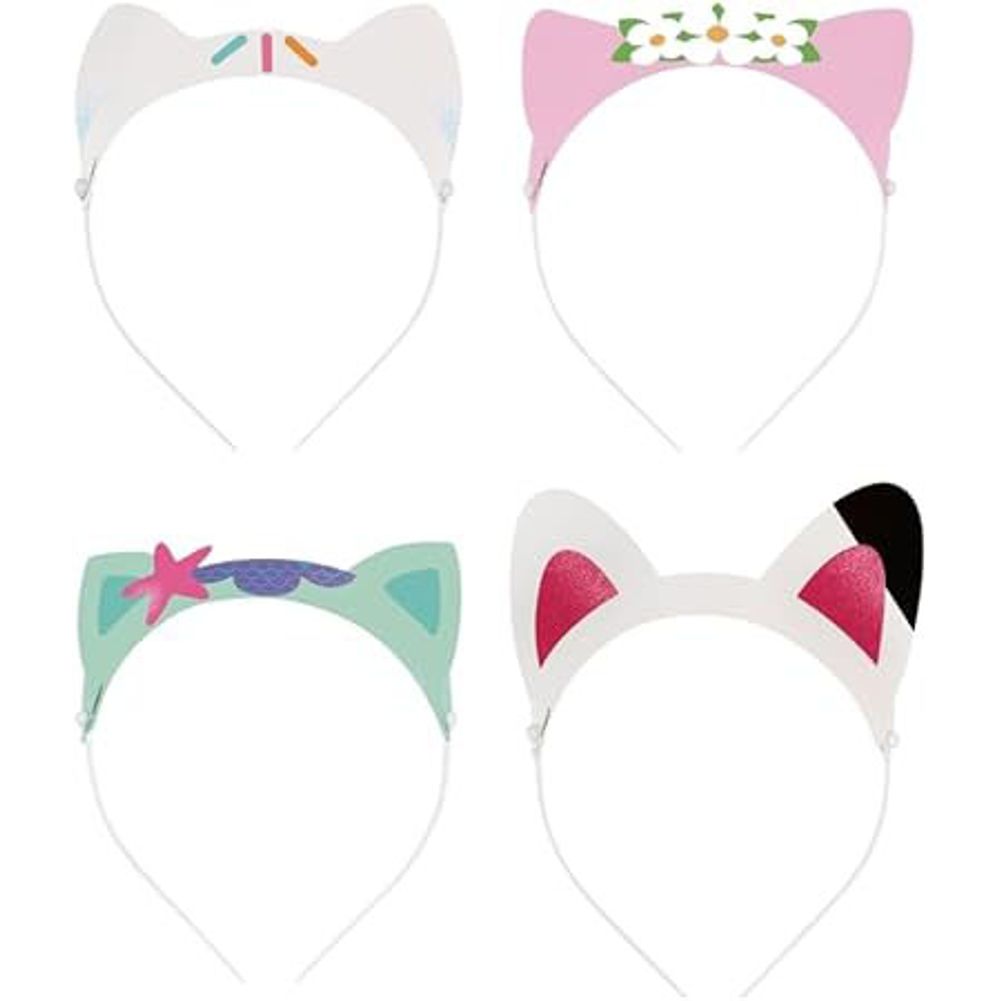 Gabby's Dollhouse Glitter Paper Headbands (4ct)