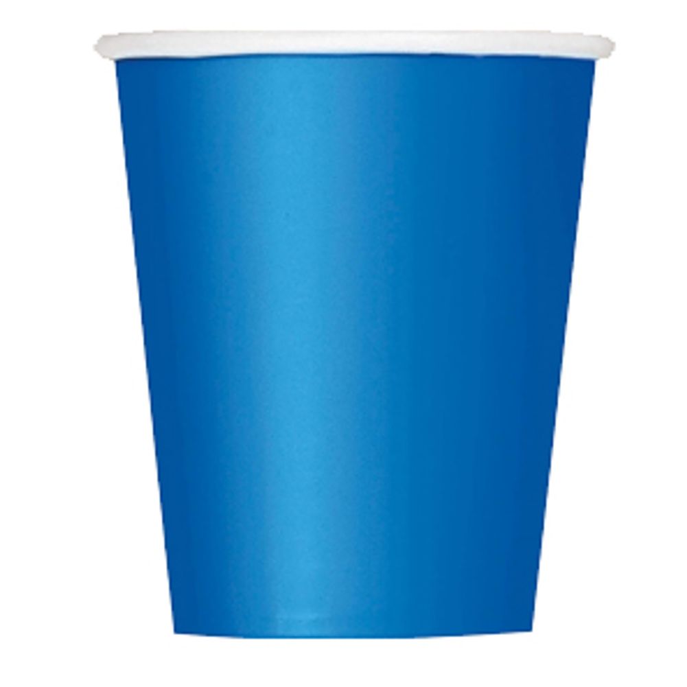 Royal Blue 9 oz Paper Cups (8ct)