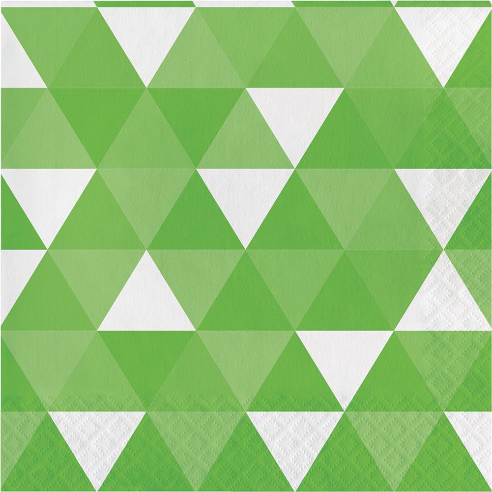 Fresh Lime Fractal Luncheon Napkins (16ct)