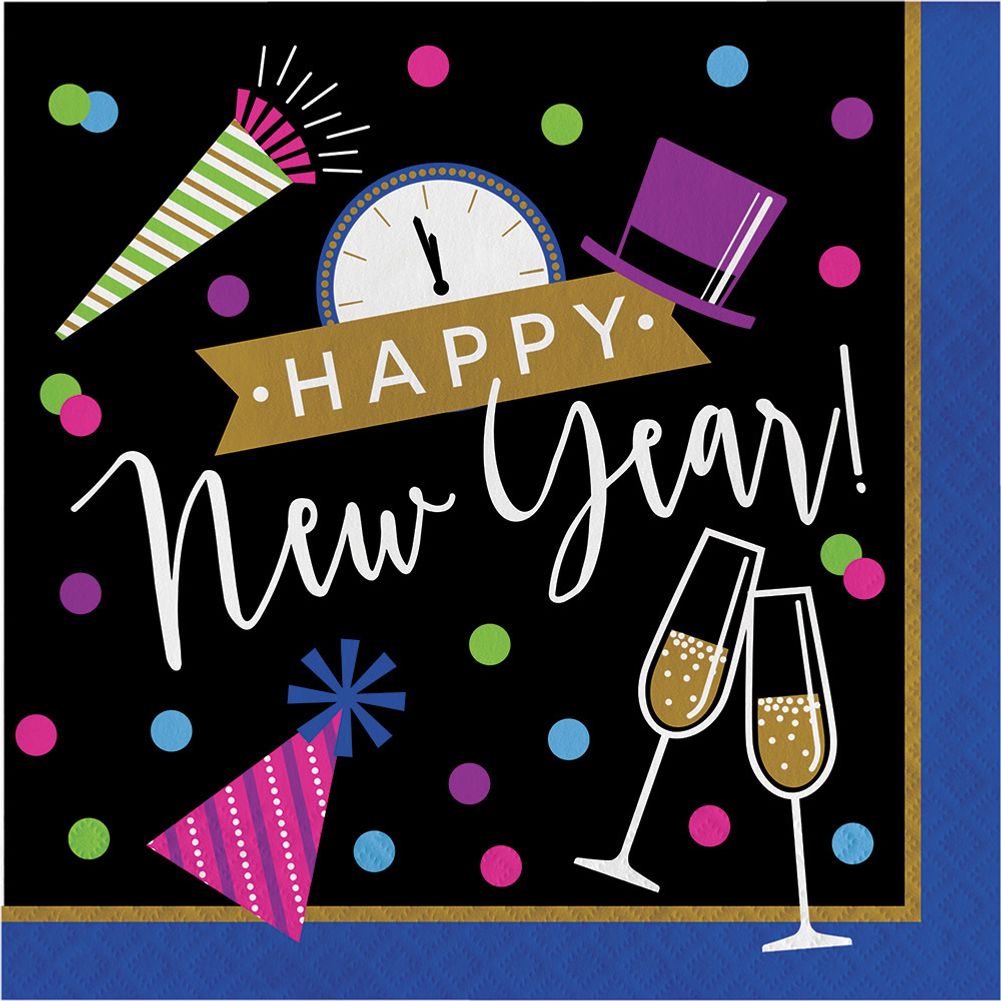 New Year Cheers Luncheon Napkins (16ct)