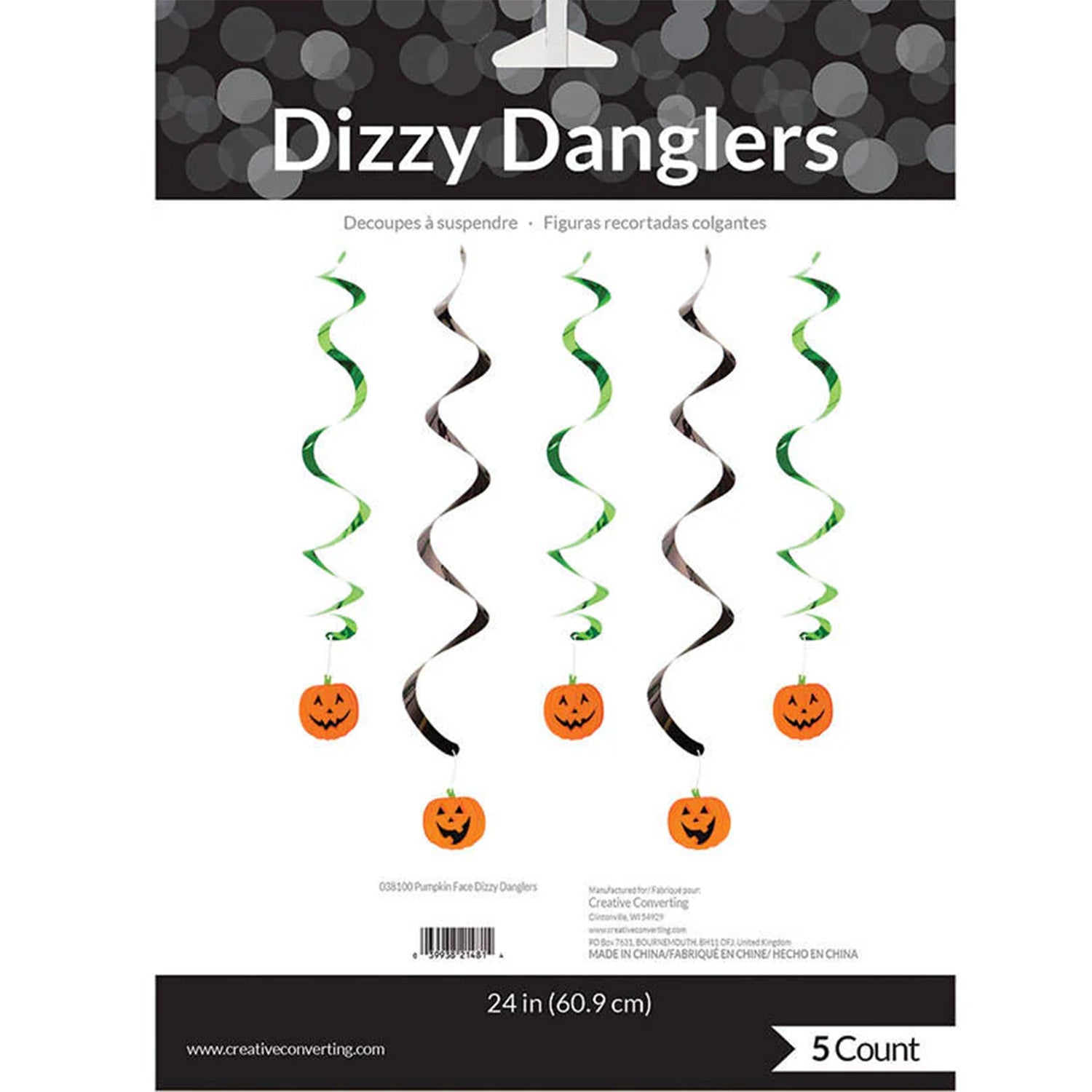 Pumpkin Faces Dizzy Danglers