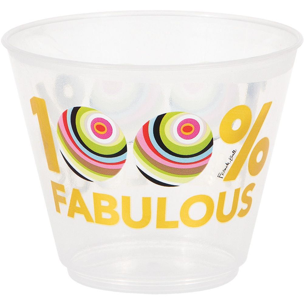 French Bull Ring Foil 9oz Plastic Tumbler