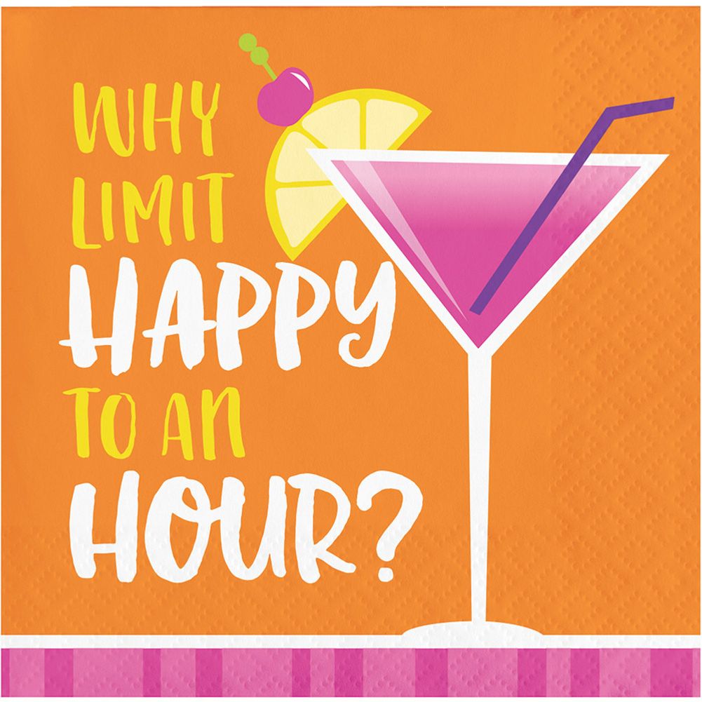 Cocktail Fun Beverage Napkins (16 ct)