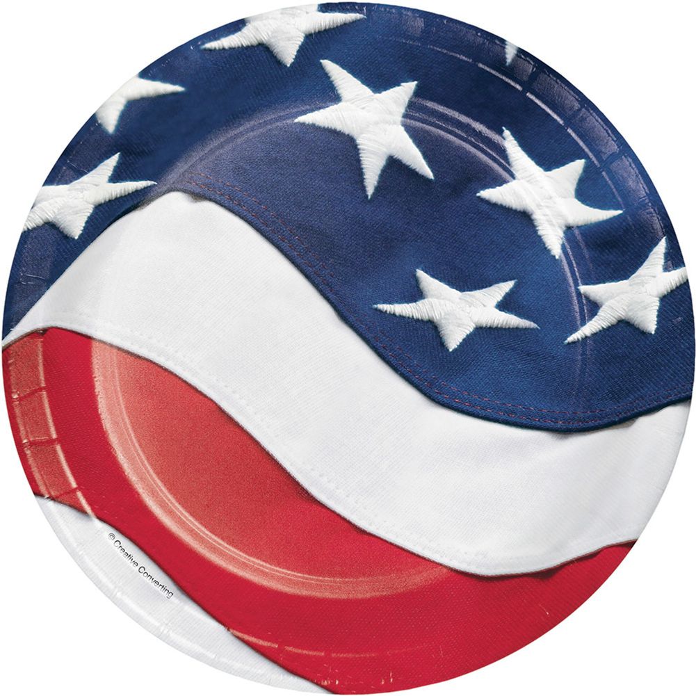 Freedom's Flag Dessert Plates (8 ct)