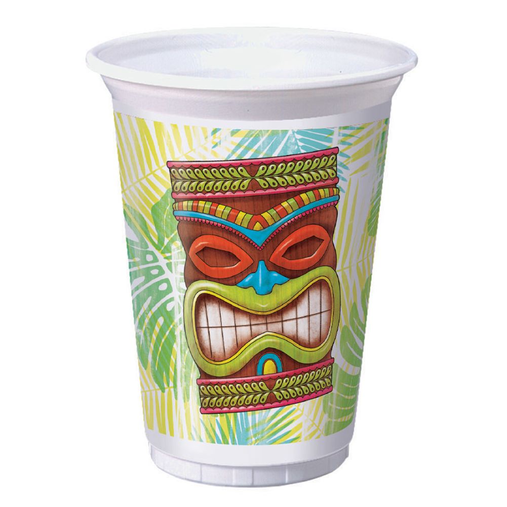 Tiki Time 16 oz Plastic Tumbler (8ct)