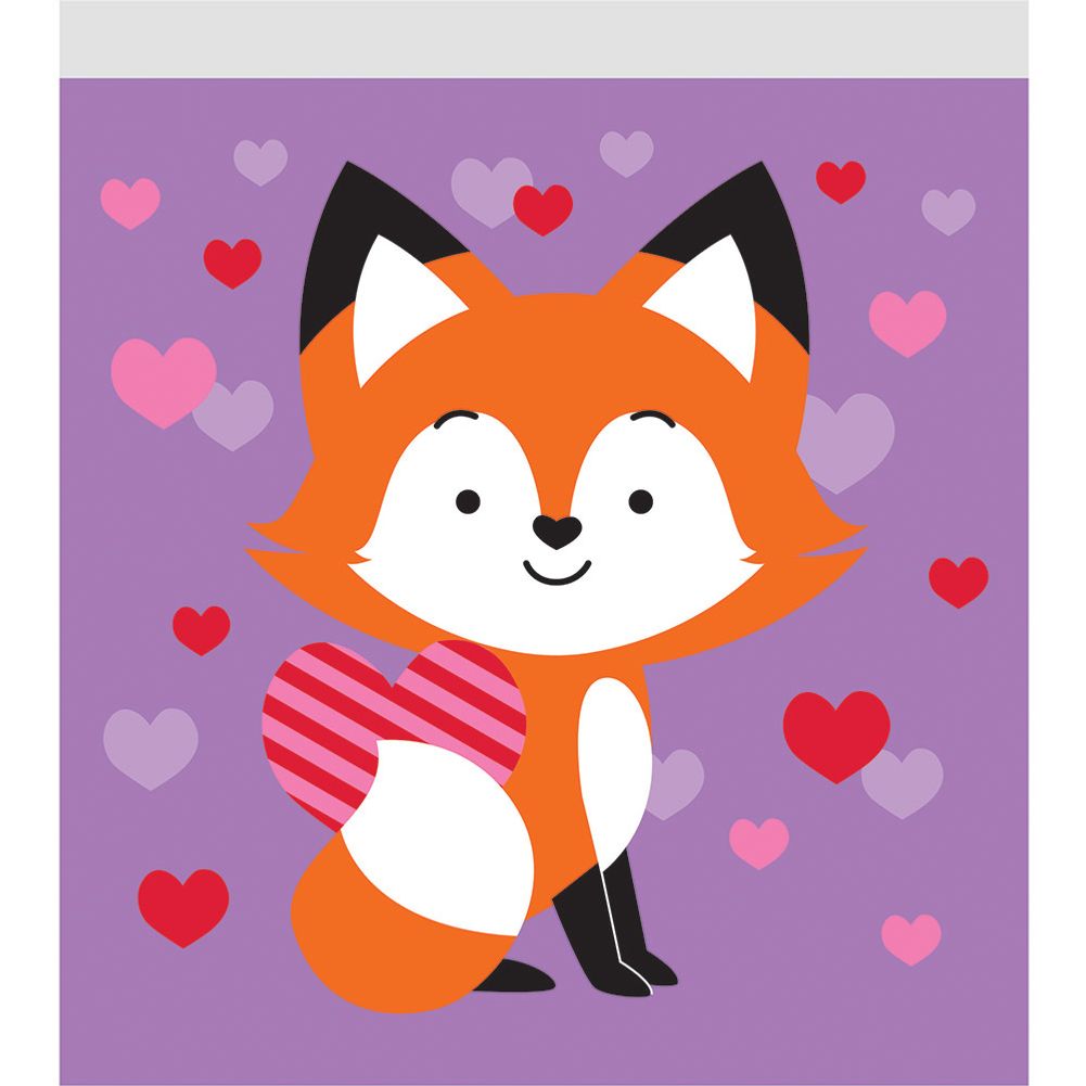 Valentine Fox Plastic Sandwich Bag (10ct)