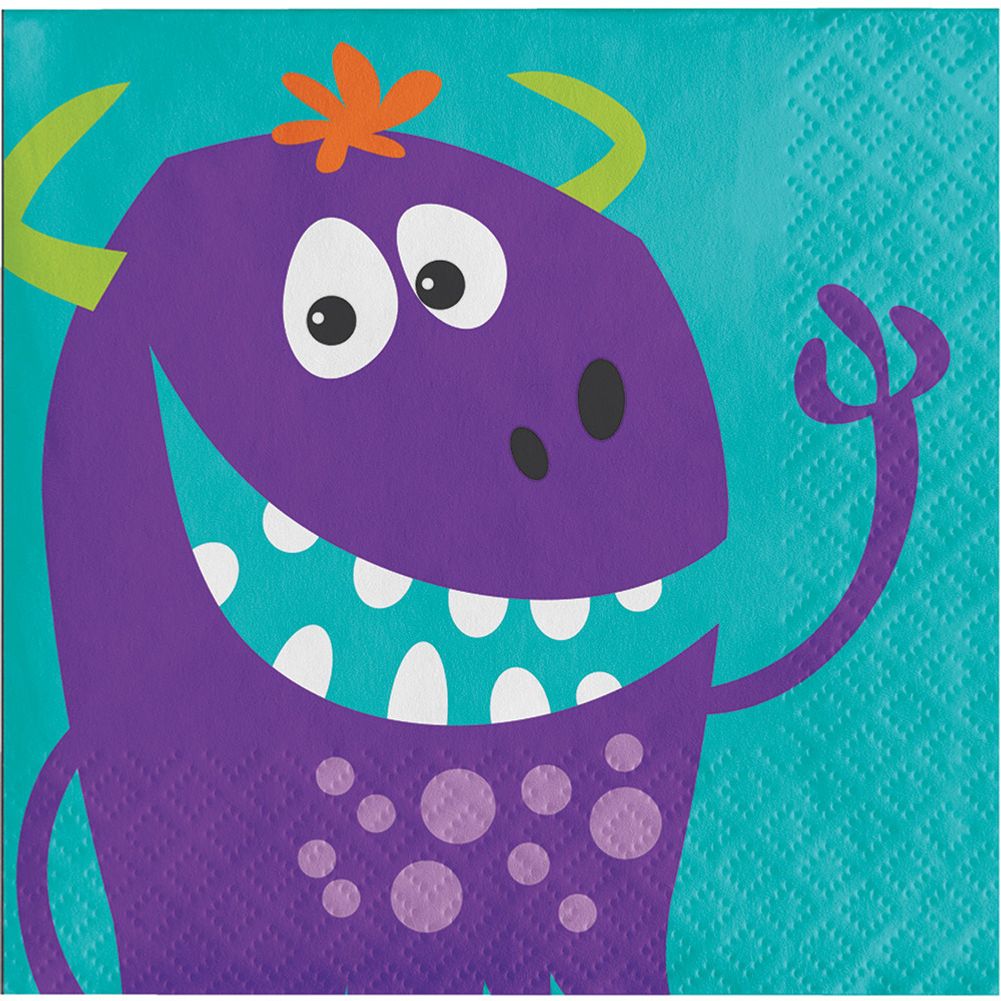 Fun Monsters Beverage Napkins (16 ct)