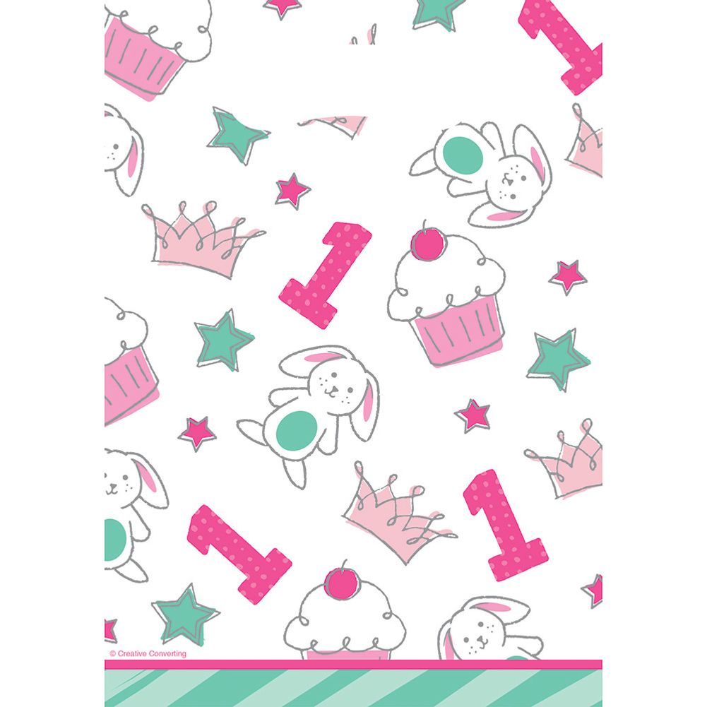 Doodle 1st Birthday Girl Loot Bags (8 ct)