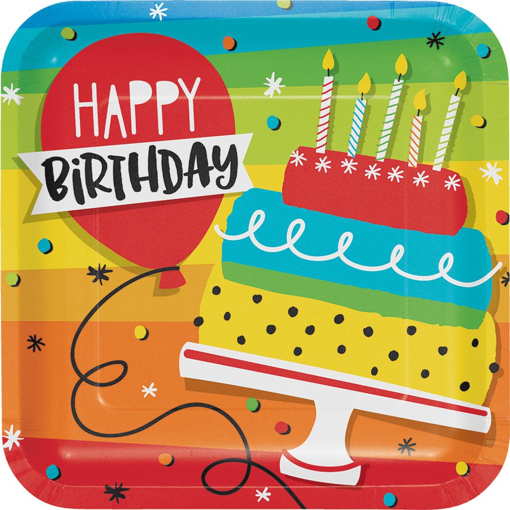 Hoppin' Birthday Dinner Plates (8 ct)