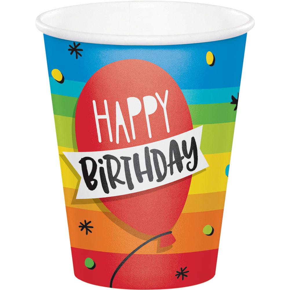 Hoppin' Birthday 9oz Paper Cups (8 ct)