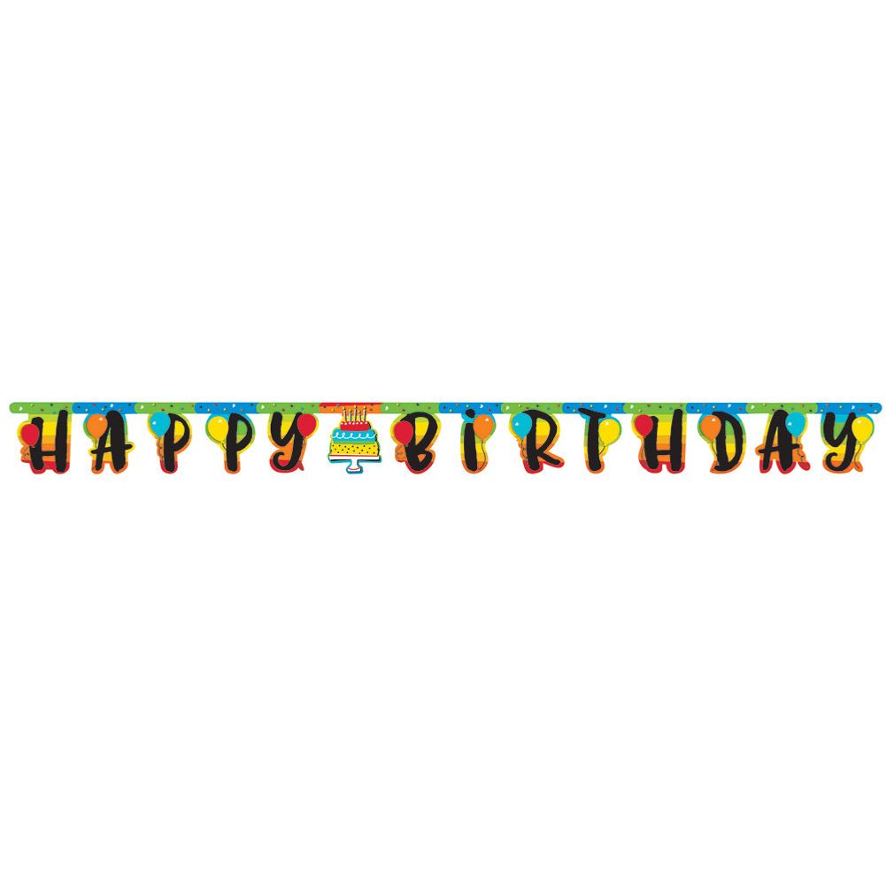 Hoppin' Birthday Happy Birthday Letter Banner