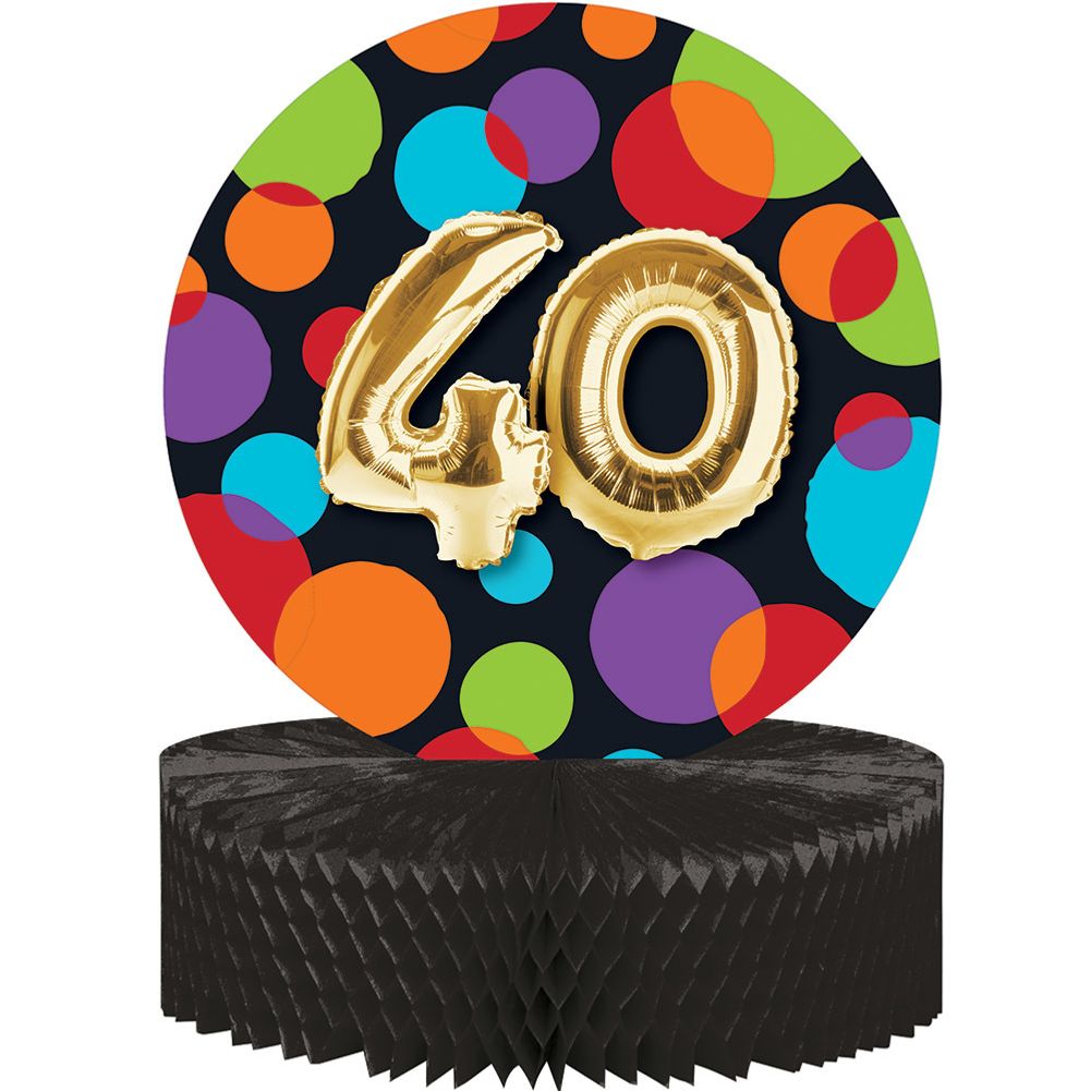 Balloon Birthday 40 Centerpiece