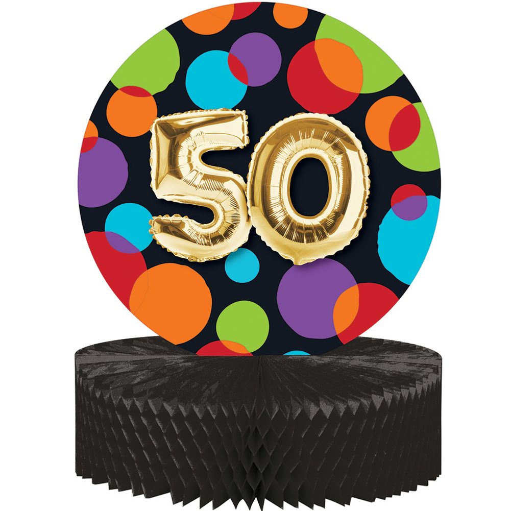 Balloon Birthday 50 Centerpiece