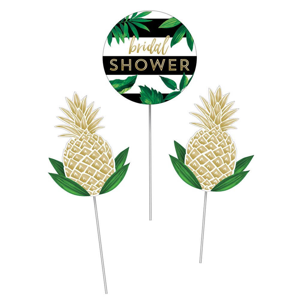 Pineapple Wedding Centerpiece Sticks (3 ct)