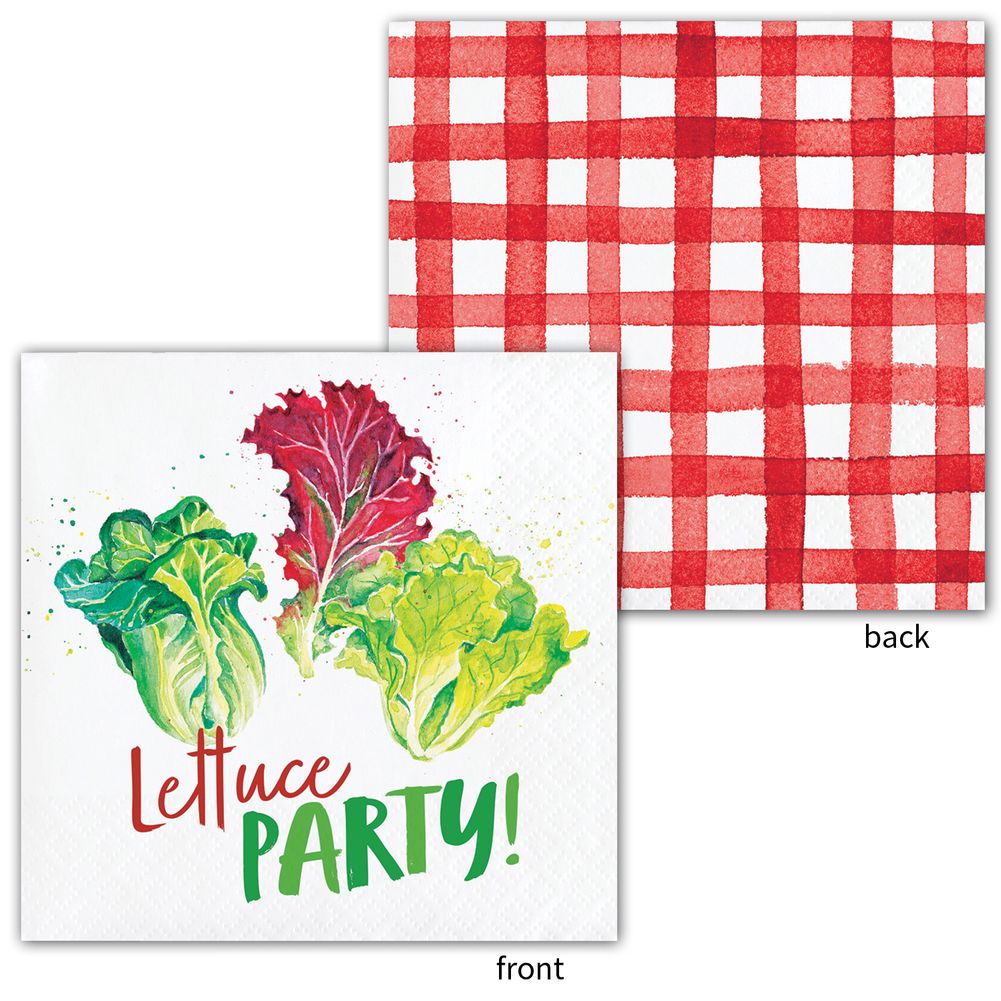Garden Humor Lettuce Beverage Napkins (24 ct)