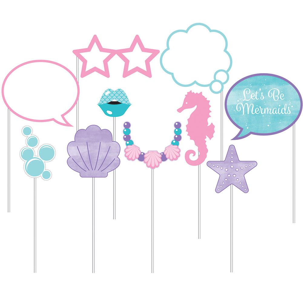 Mermaid Shine Photo Props (10 ct)
