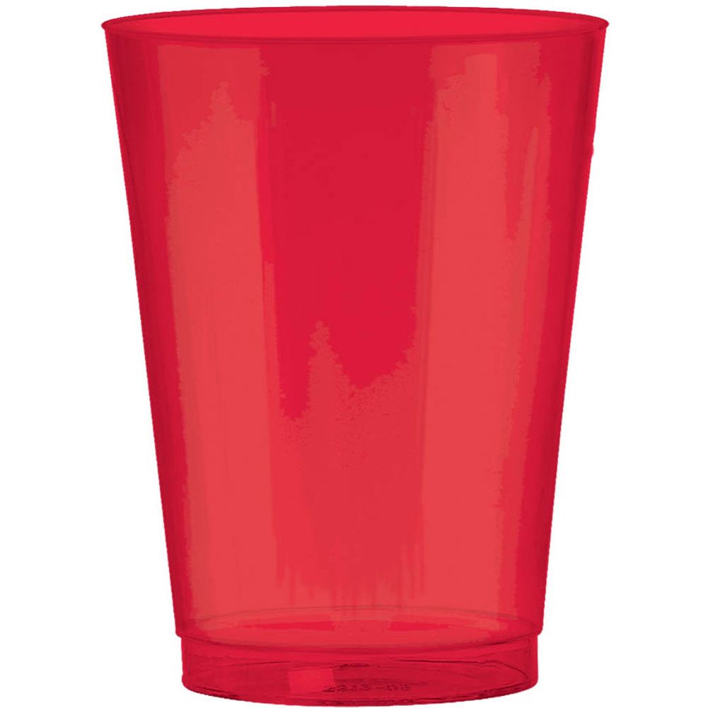 Apple Red 10oz Plastic Cups (72ct)