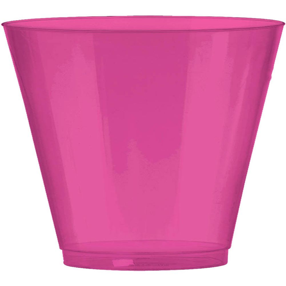Bright Pink 9oz Plastic Tumblers (72ct)