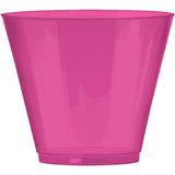 Bright Pink 9oz Plastic Tumblers (72ct)