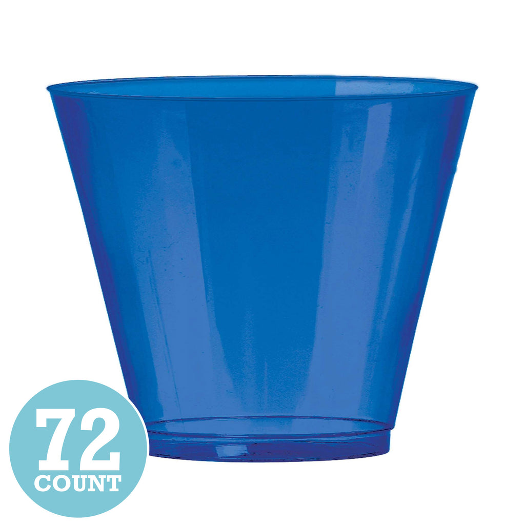 Bright Royal Blue 9oz Plastic Tumblers (72ct)