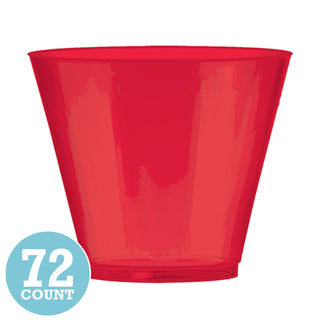 Apple Red 9oz Plastic Tumblers (72ct)