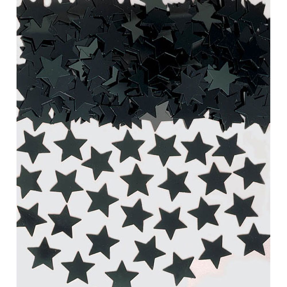 Stardust Black Confetti