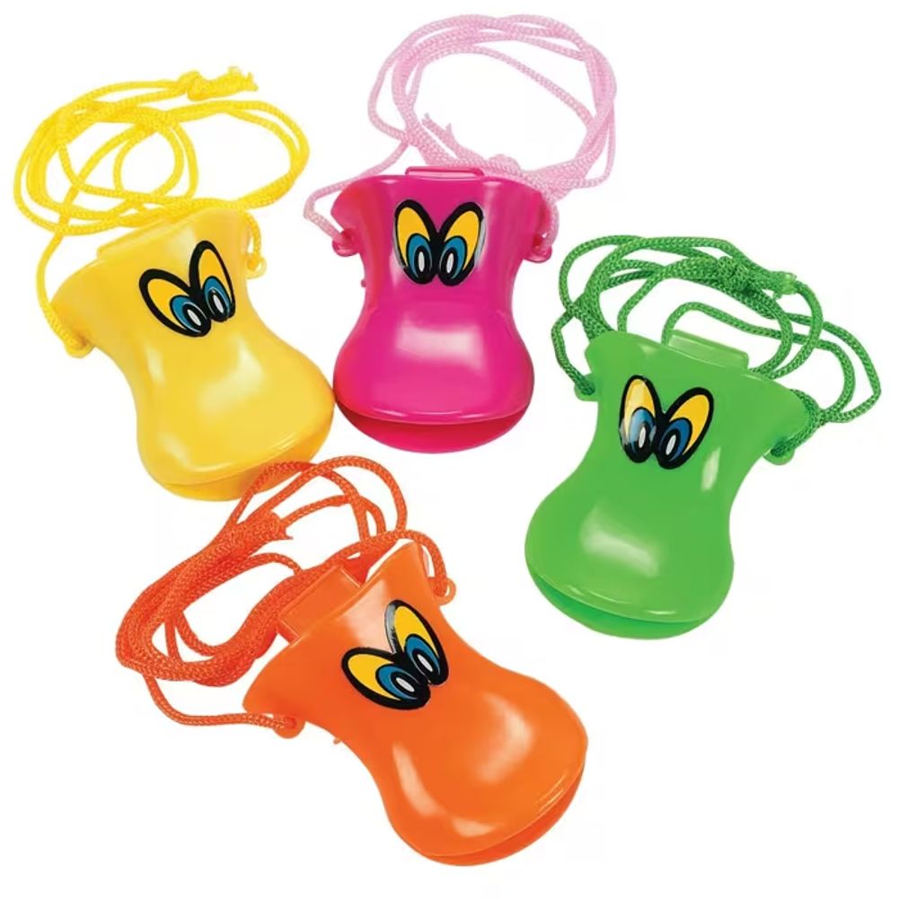 Plastic Duck Beak Whistles (12ct)